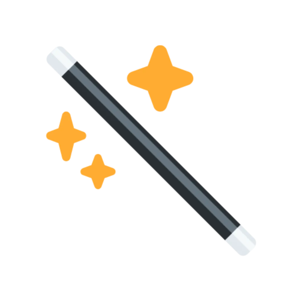 Magic wand emoji compress