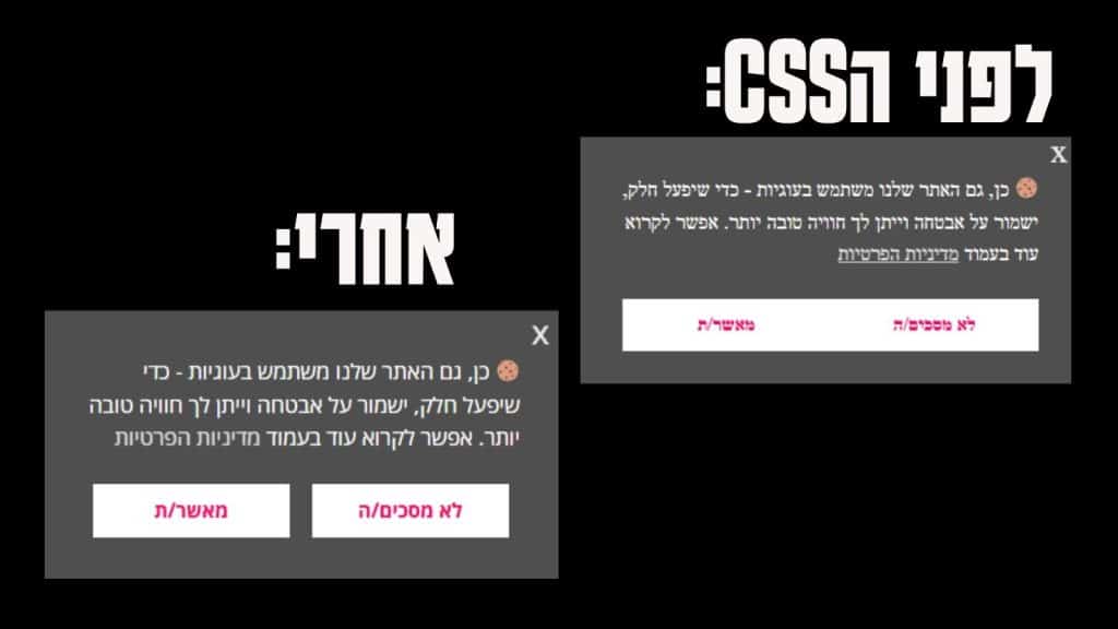 לפני הCSS (1)
